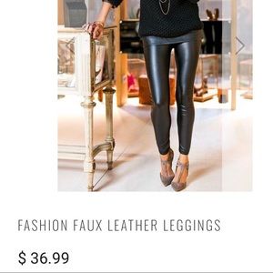 Black Leather leggings